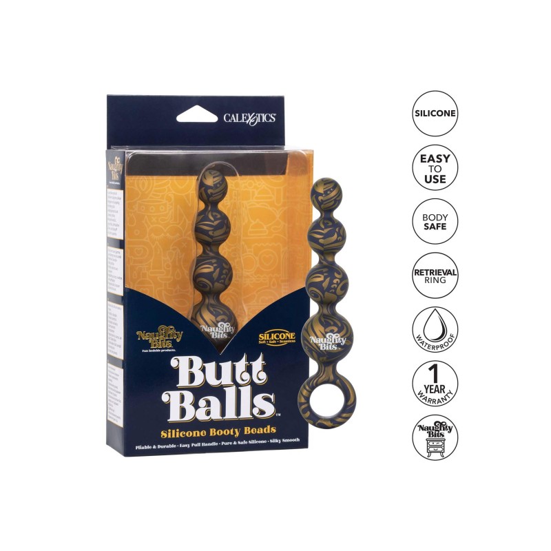 Butt Balls Booty Beads Purple